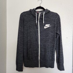 Nike Gray Vintage Zip-Up Hoodie
